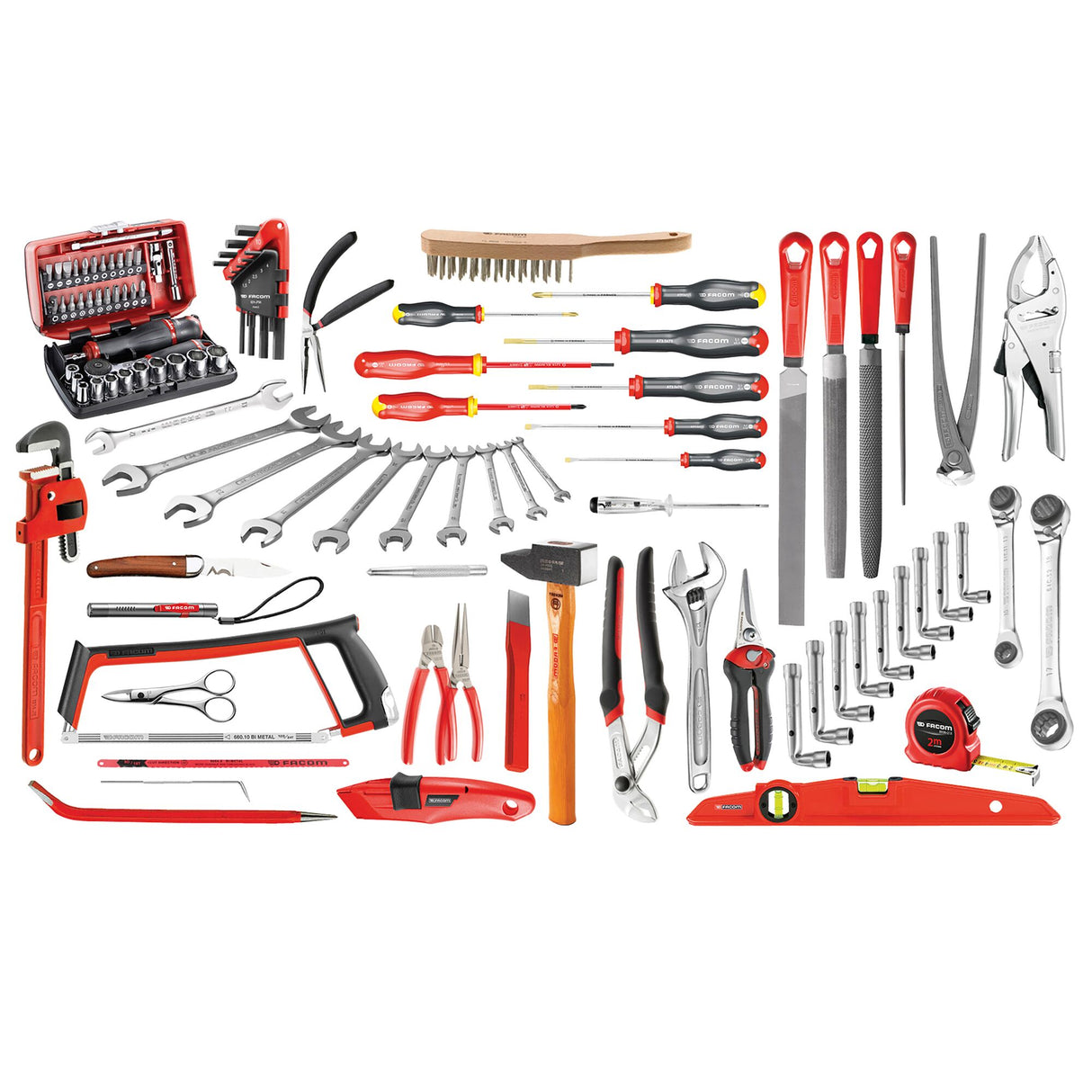 Sélection services généraux 112 outils - boîte à outils métal