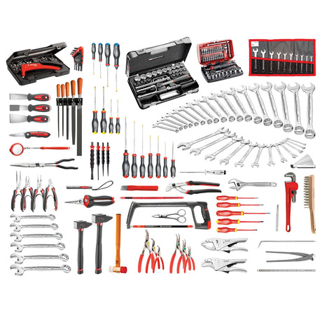 Sélection maintenance industrielle 200 outils - coffre 4 tiroirs