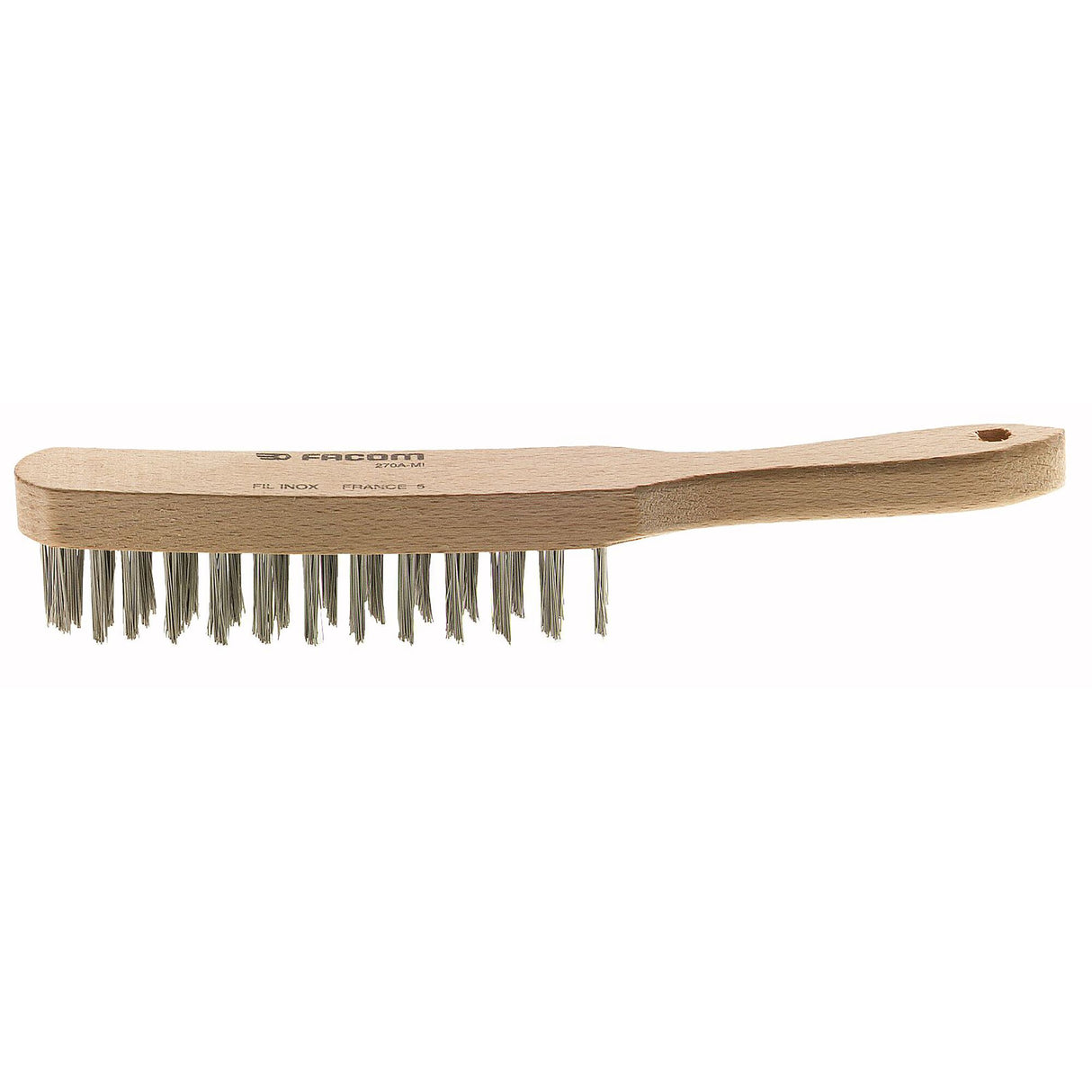 Brosse métallique acier, 280 x 34 x 60 mm