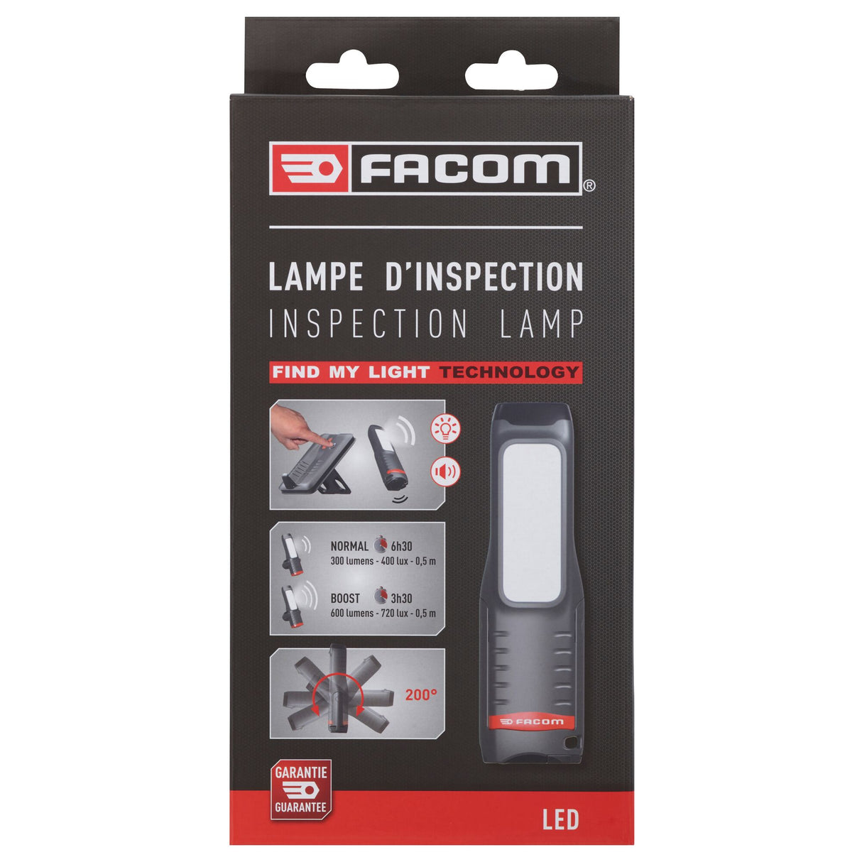 Lampe d'inspection « Find My Light », 600 lumens