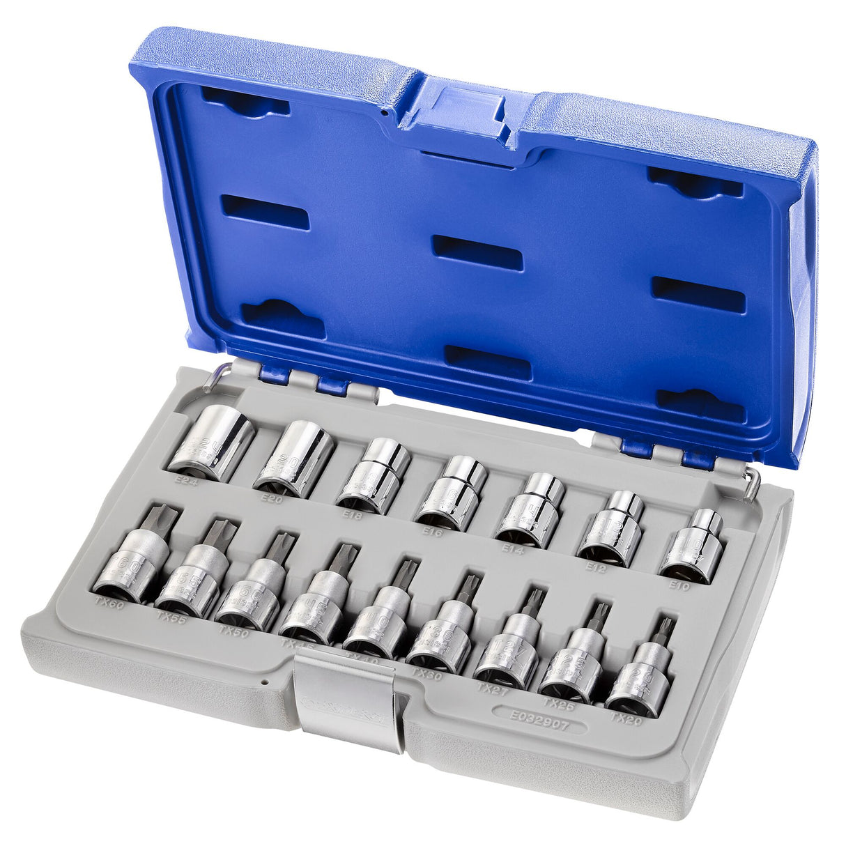 Coffret de douilles tournevis TORX® 1/2", 16 pièces