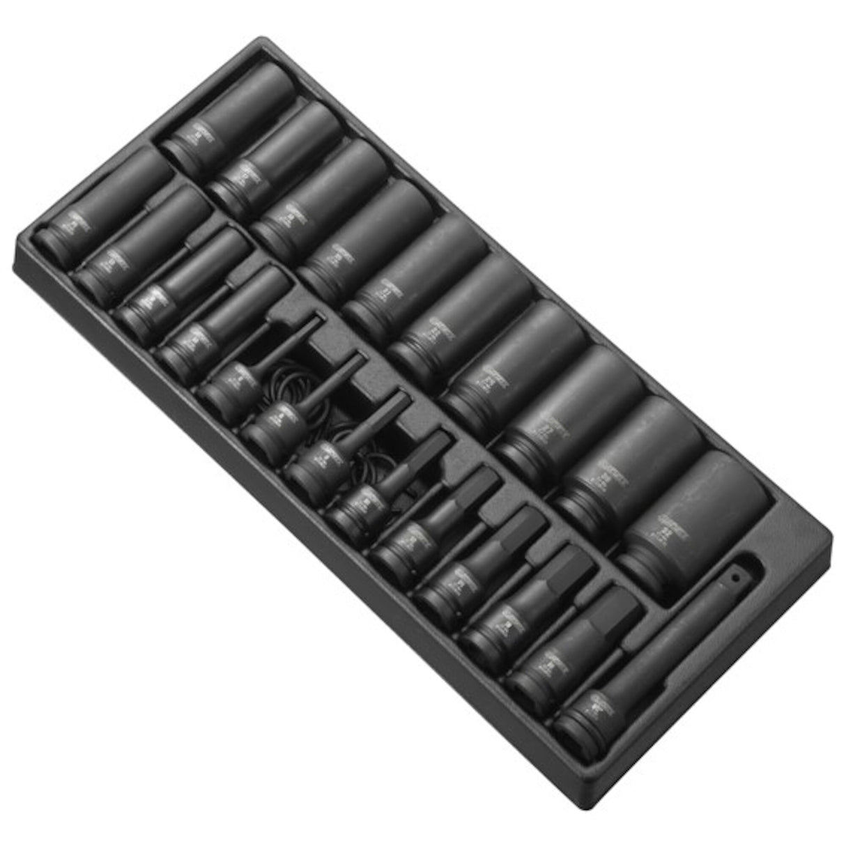 Module de douilles longues impact 1/2", 25 pièces