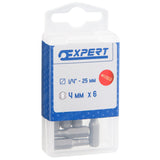 Expert - Embouts 6 pans 25 mm - 1/4”