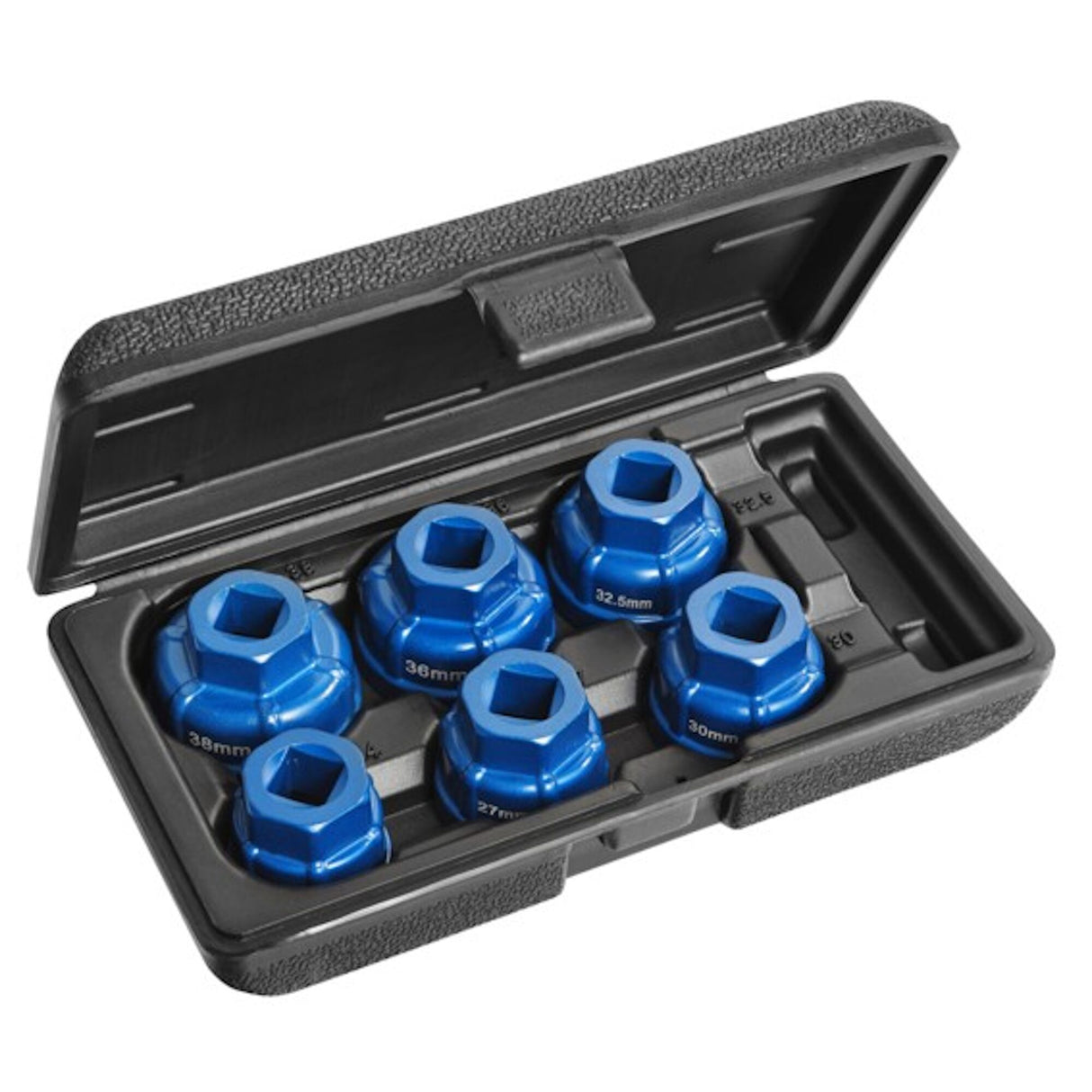 Expert - Coffret de 6 douilles coiffes en aluminium