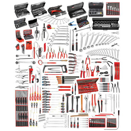 Sélection maintenance industrielle 528 outils - servante 8 tiroirs et coffre