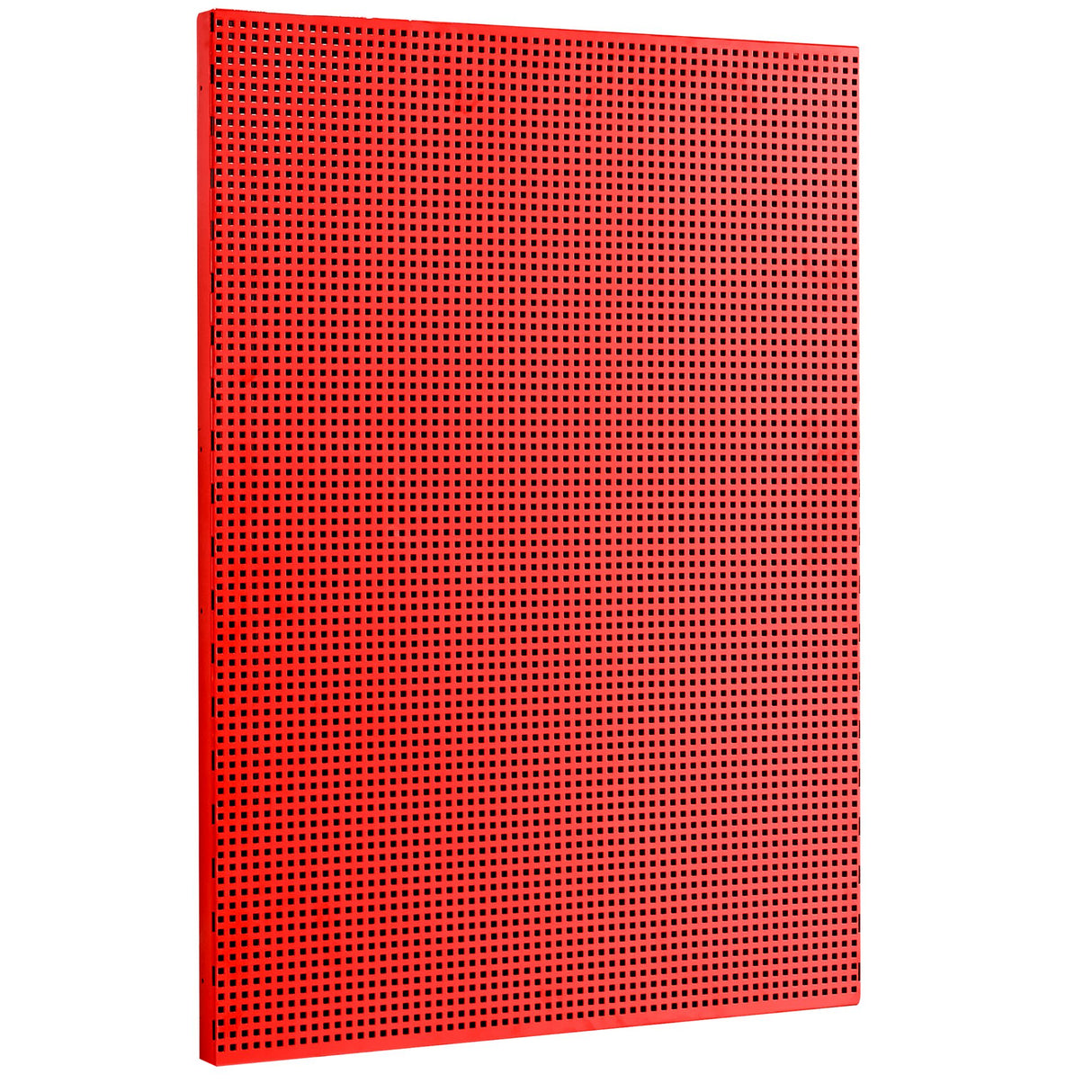 Panneau perforé pour accrochage vertical, carrés 6 x 6 mm, 1 module, rouge