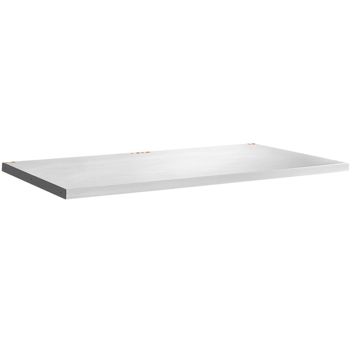 Plateau bois et inox, 40 mm, 1455 x 750 mm, résistance charge statique 1000 kg