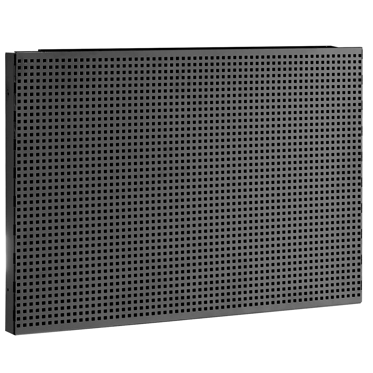 Demi panneau perforé pour accrochage vertical, carrés 6 x 6 mm, 1 module, noir