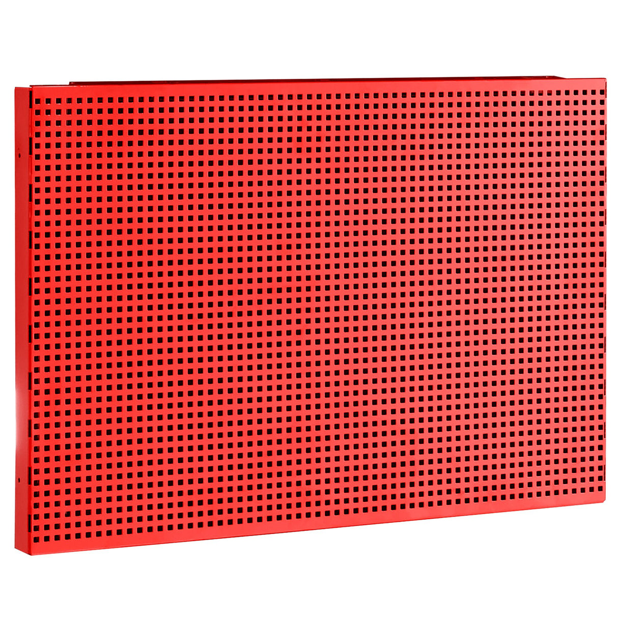 Demi panneau perforé pour accrochage vertical, carrés 6 x 6 mm, 1 module, rouge