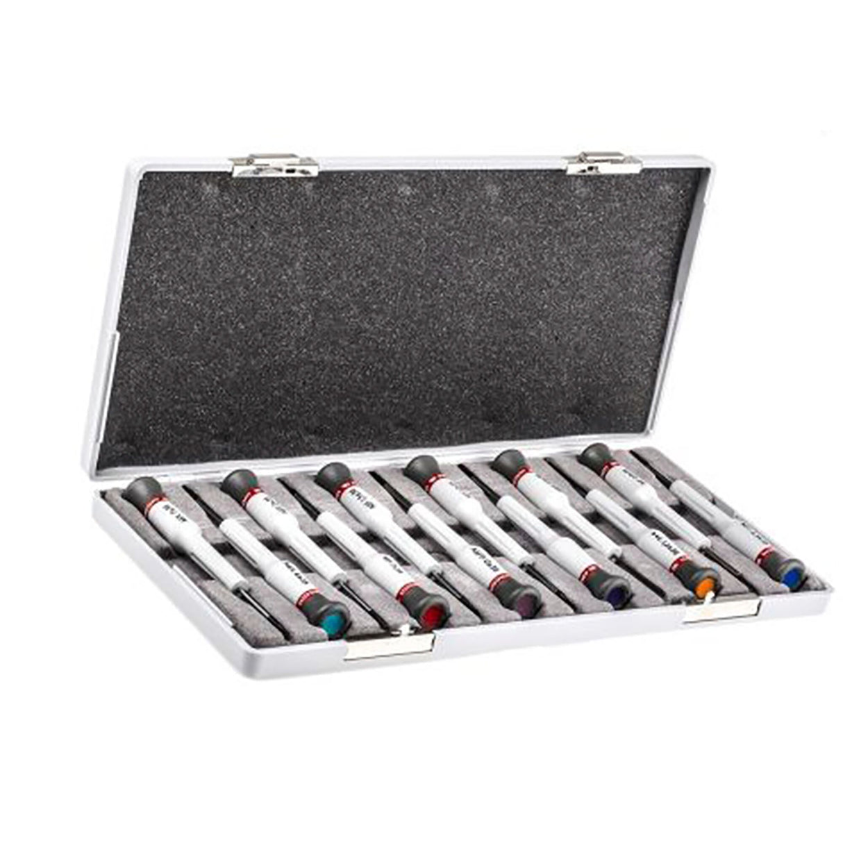 Coffret de tournevis MICRO-TECH®, pour vis à fente, Phillips®, 6 pans et TORX®, 12 pièces