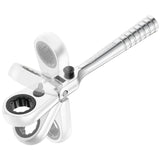 Cliquet à tête flexible 180°, ultra-compact pour douilles 1/4", série HX, 1/4''