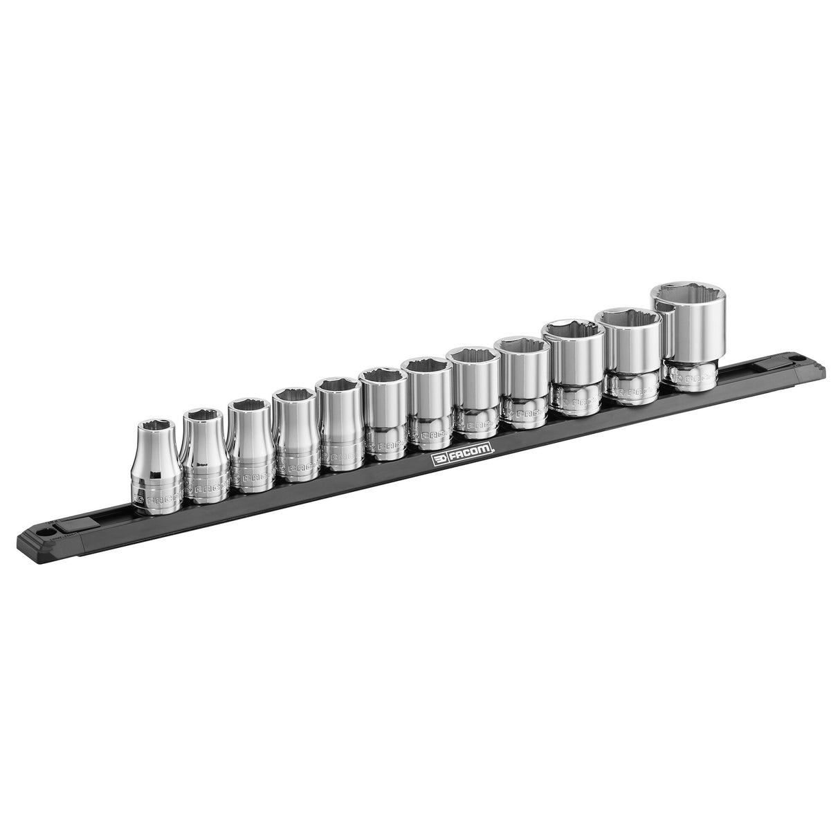 Rack magnétique de 12 douilles 1/2, 6 pans OGV® Grip