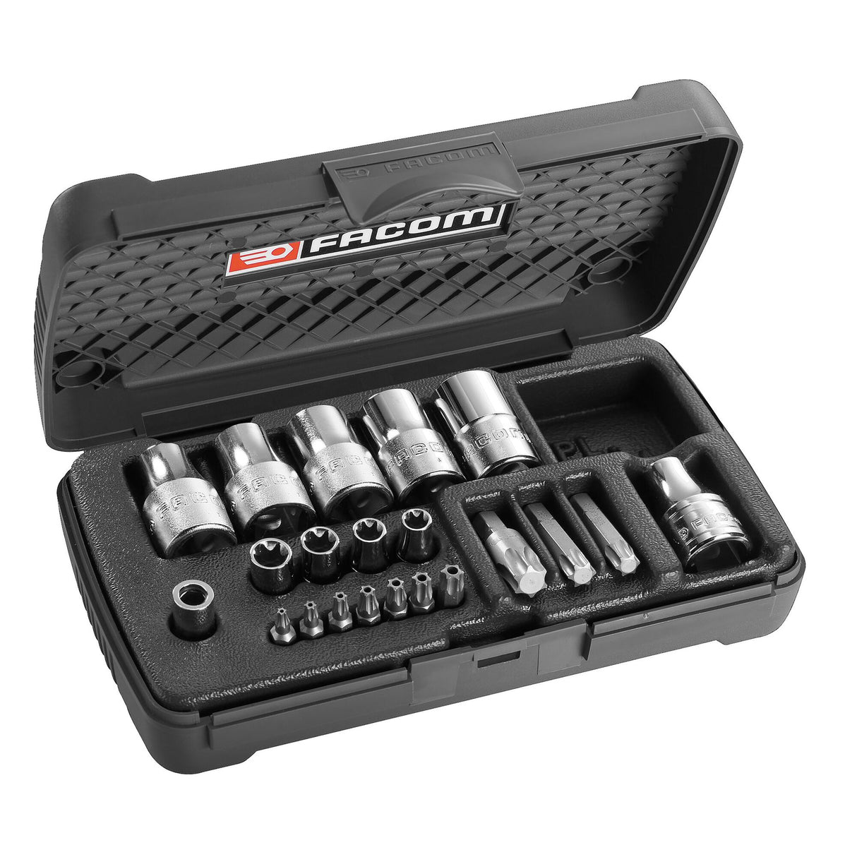 Coffret douilles + embouts Torx