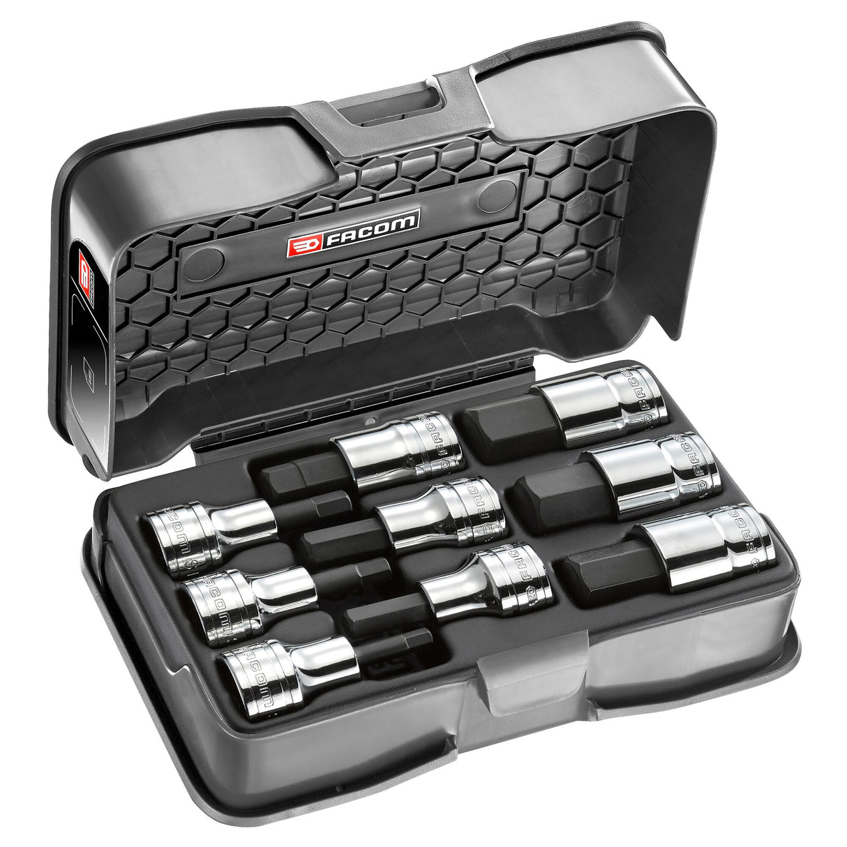 Coffret douilles tournevis 6 pans 1/2