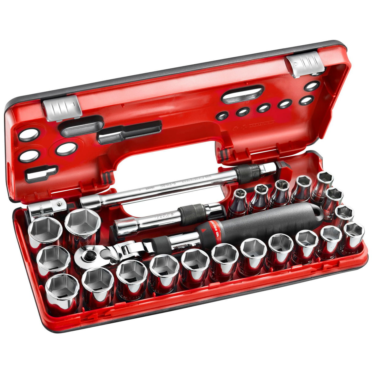 Coffret DBOX cliquet extensible 1/2” - douilles 1/2" 6 pans métriques - SXL.DBOX3